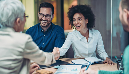 People meeting in an office